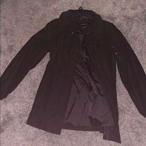Chocolate brown rain jacket
